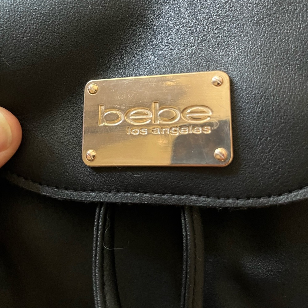 Bebe Euc Black Mini Backpack - image 3